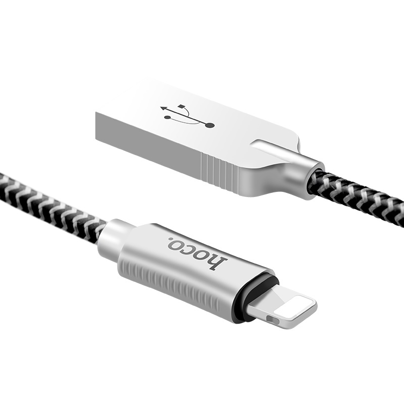 Cáp sạc Lightning dây dù dài 1,2m Hoco U10