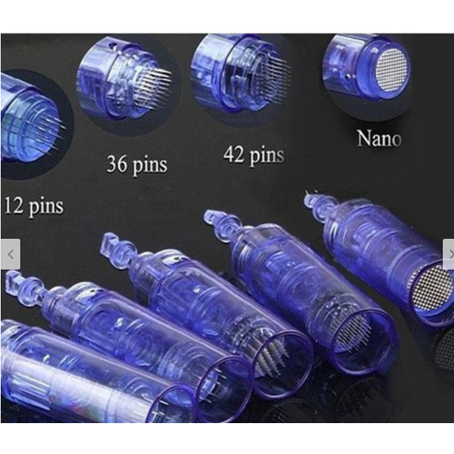 Combo 10 đầu kim nano xanh cho máy phi kim, lăn kim cấy tảo, cấy phấn, cấy dưỡng chất