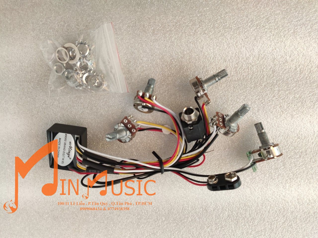 Preamp 5 Tụ Dành Cho Đàn Guitar Bass