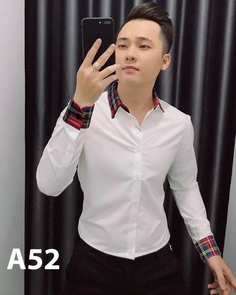 [HCM]Áo sơ mi nam kiểu dáng thời phong cách giới trẻ