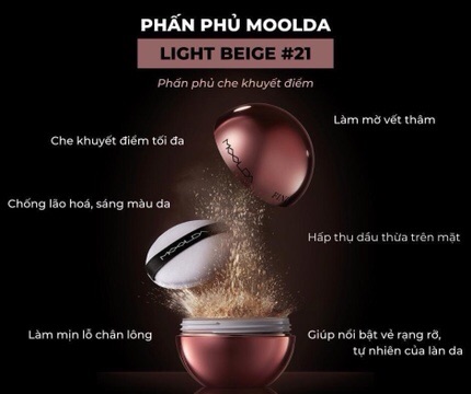 [HCM]Phấn phủ Moolda Finish Powder