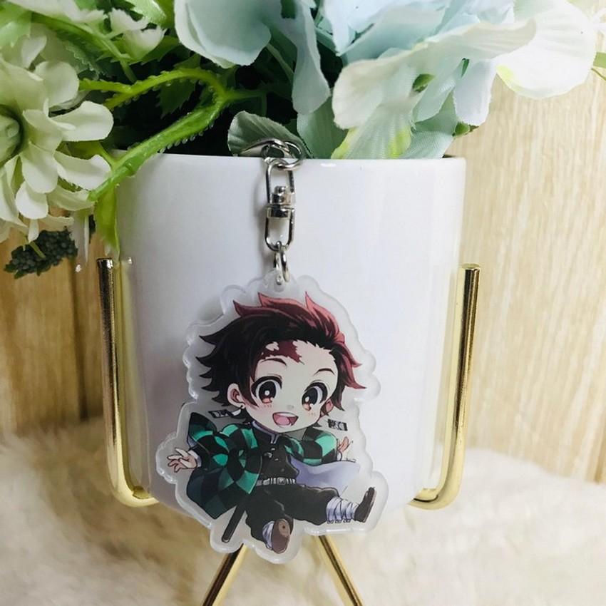 ( Mica trong ) Móc khóa Kimetsu no Yaiba ver1 quà tặng xinh xắn dễ thương anime chibi