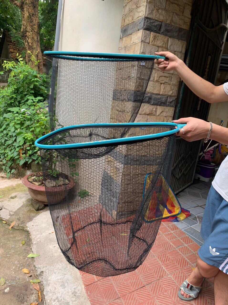 Vợt săn hàng chất liệu carbon siêu nhẹ cầm chắc chắn chuyên vợt các loại cá to