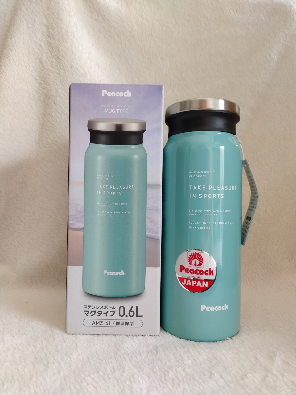 Bình giữ nhiệt Inox Peacock 600ml - AMZ-61