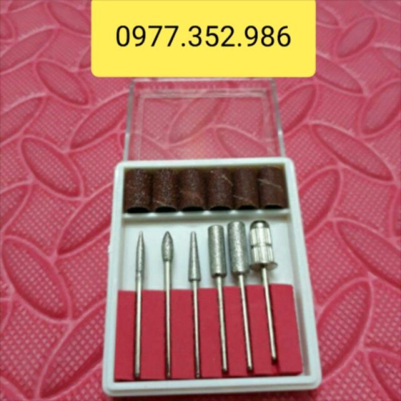 Bộ dụng cụ đầu mài chuyên dụng dùng cho máy mài móng