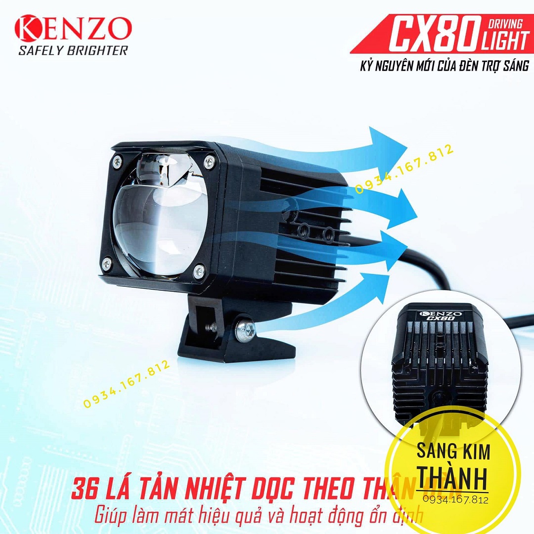 Đèn Bi Cầu Trợ Sáng KENZO CX80