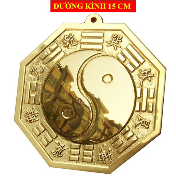 Gương Bát quái phong thủy  bằng đồng