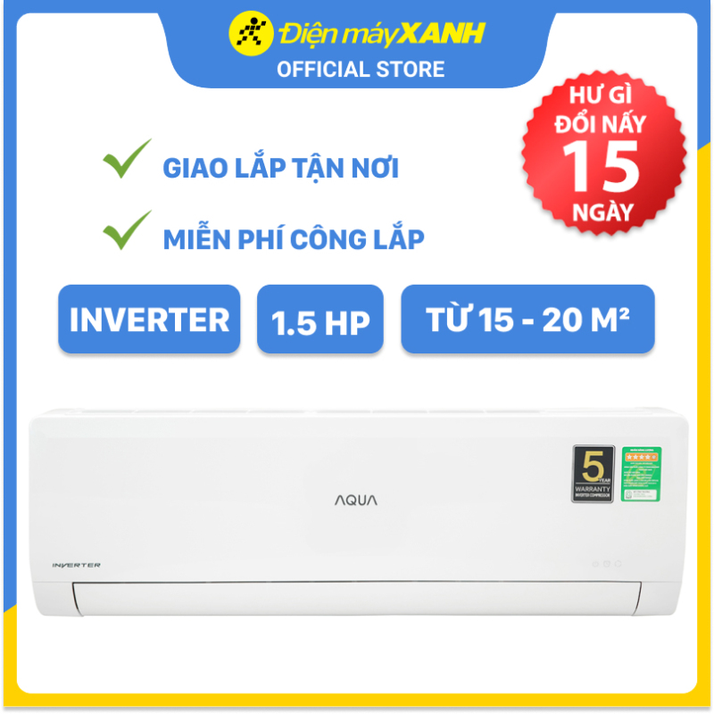 Bảng giá Máy lạnh Aqua Inverter 1.5 HP AQA-KCRV13WNZA
