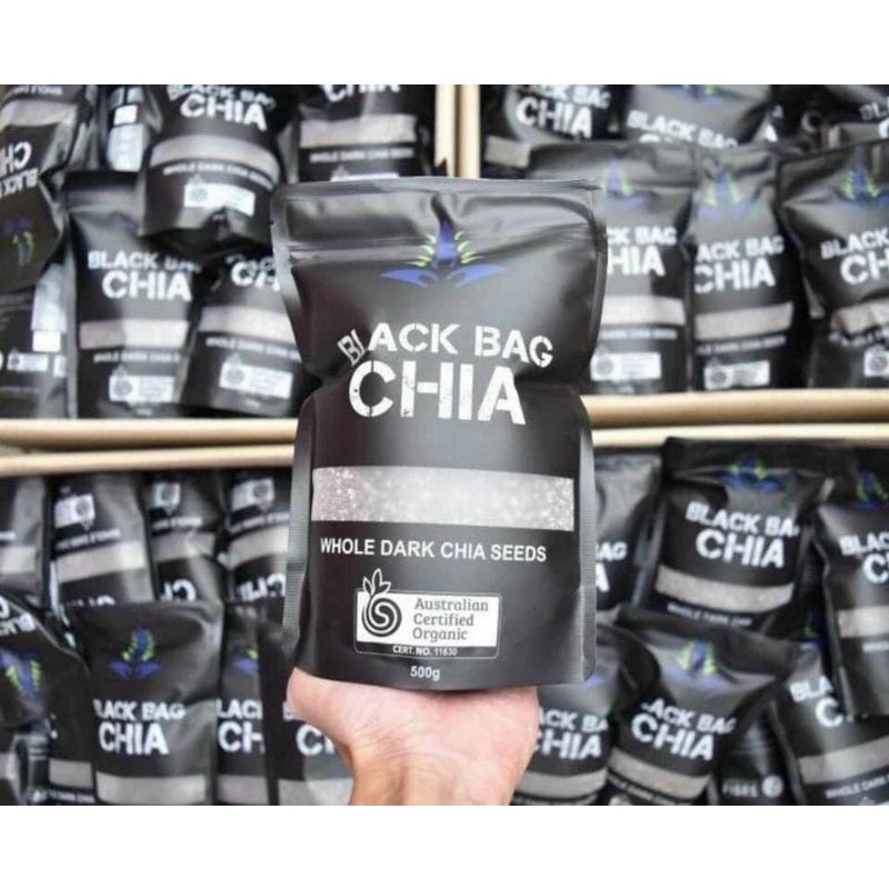 Hạt chia đen Úc [ Black Bag Chia ] túi 500gr Hàng Chuẩn