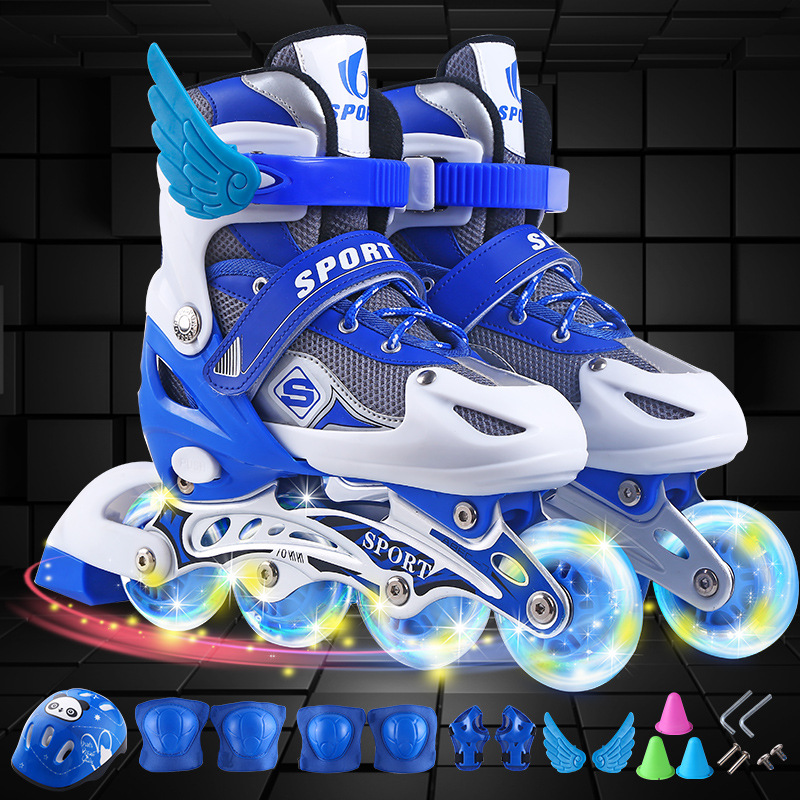 Giày Patin tặng mũ và đồ bảo hộ (5 đến 14 tuổi), Giày Trượt batin Trẻ Em Cao Cấp. HOT SALE tới 50%