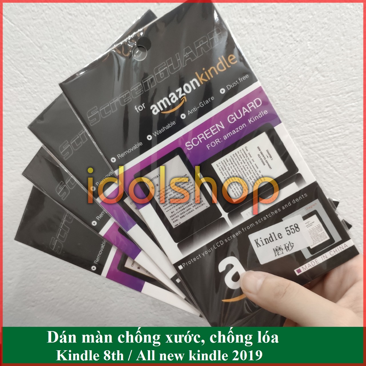 Miếng dán màn chống xước All new Kindle 2019 , Kindle Basis 8th