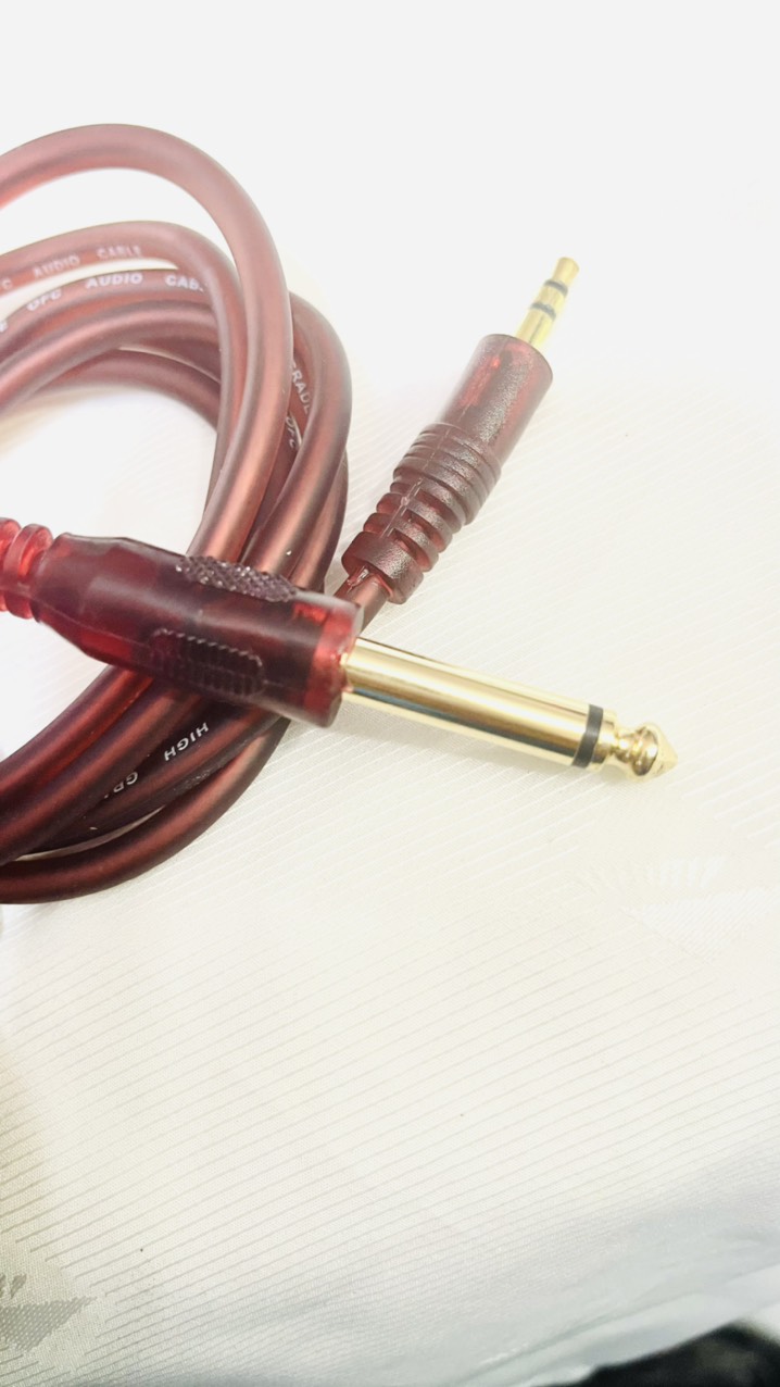 Dây chuyển từ jack 3.5 ly sang jack 6ly (mono)