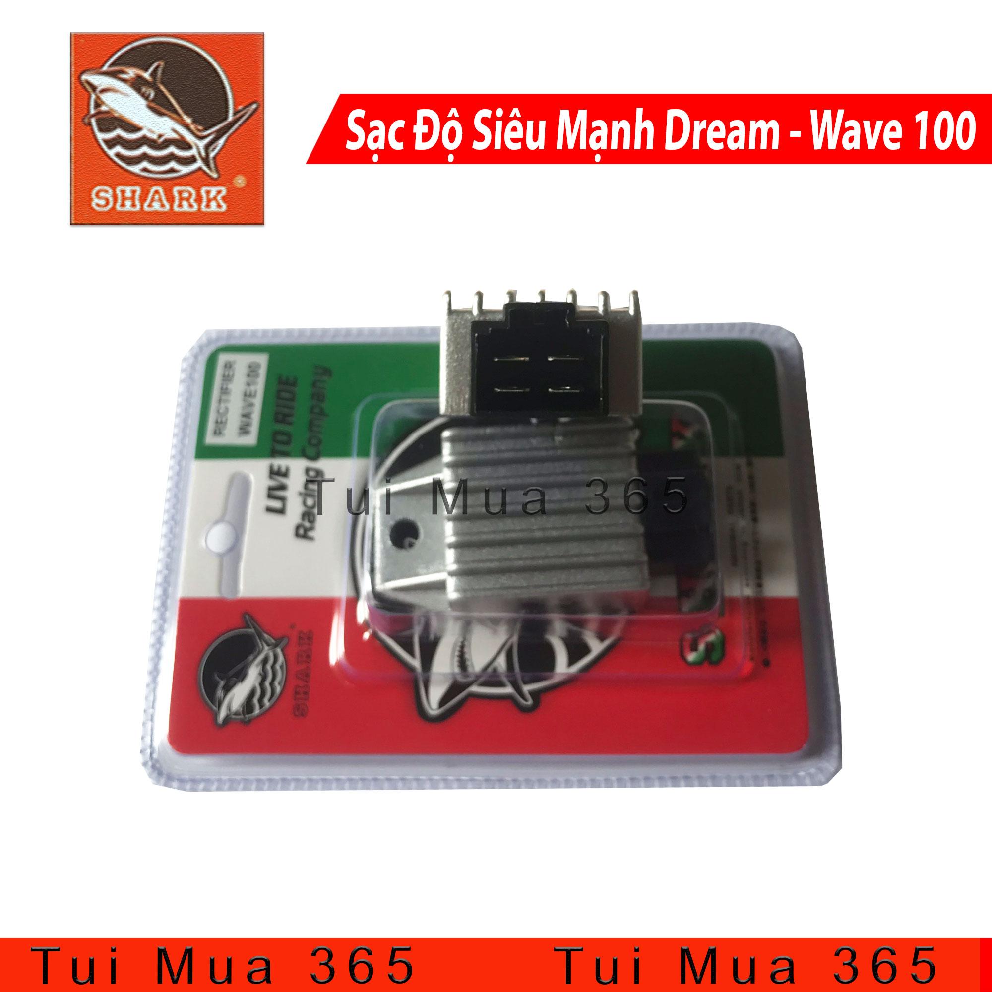 [HCM]Sạc Độ Shark Gấp 2 Lần Sạc Zin xe Wave 100cc Dream Malaysia