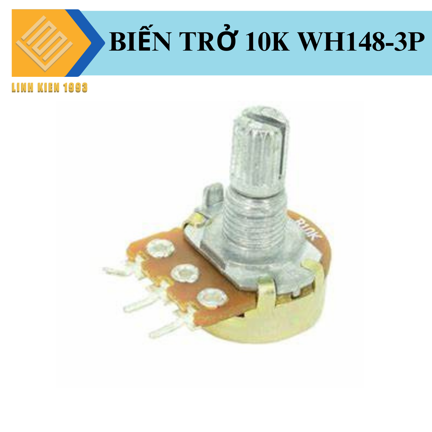 Biến trở vặn volum wh148 10k 3 chân chiết áp