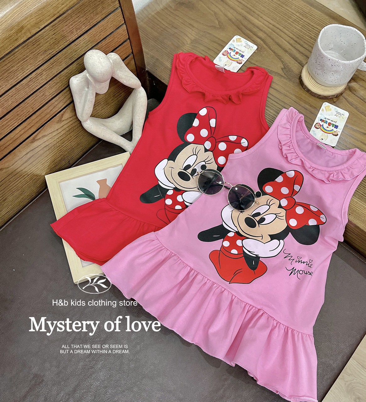 [Siêu Sale] Đầm Mickey siêu đáng yêu dáng xòe cho bé