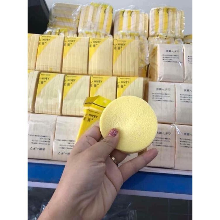 Miếng Mút Rửa Mặt Bông Xốp Cực Mềm- Bông nở rửa mặt