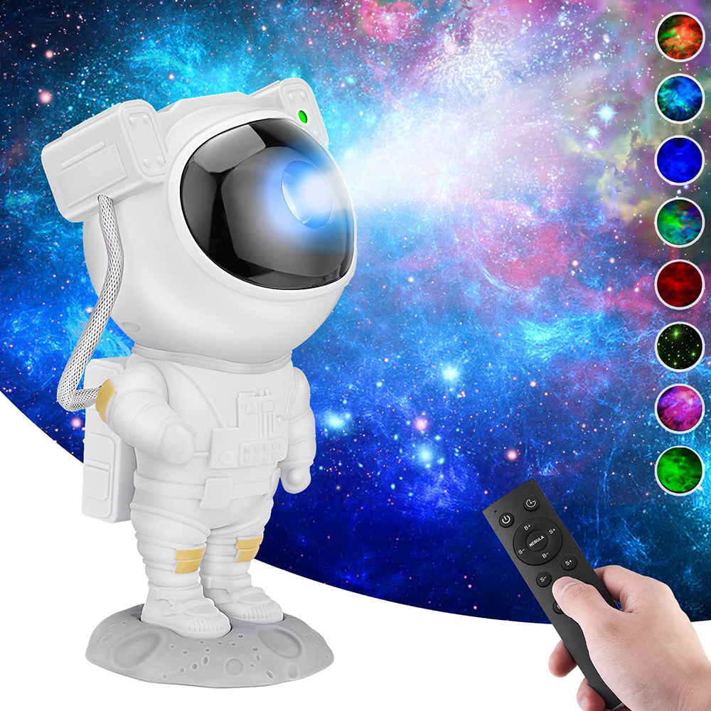 Đèn phi hành gia loa bluetooth sạc pin kèm điều khiển đèn chiếu sao thiên hà - để bàn trang trí nghe nhạc giải trí