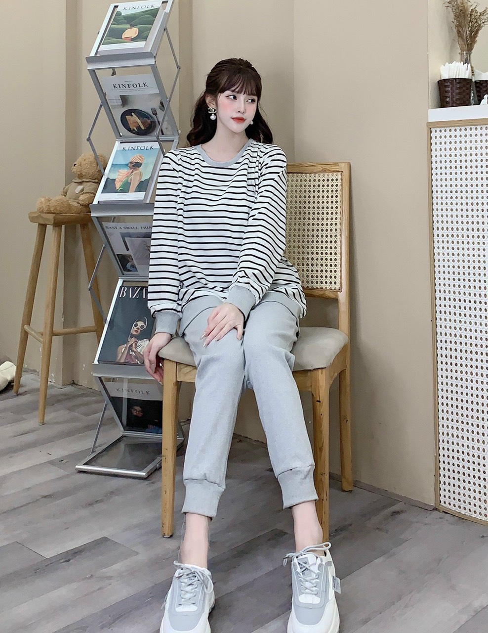 Bộ dài bầu, Bộ Bầu Nỉ Da Cá Kẻ, Loại Đẹp