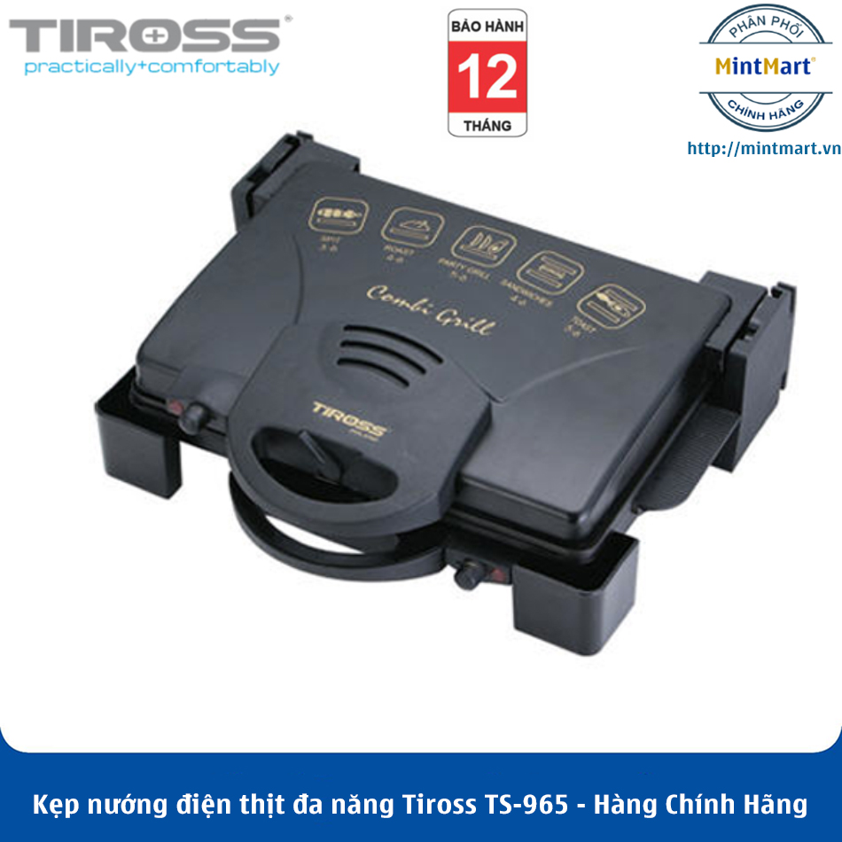 Kẹp nướng điện thịt đa năng Tiross TS-965 - Hàng Chính Hãng