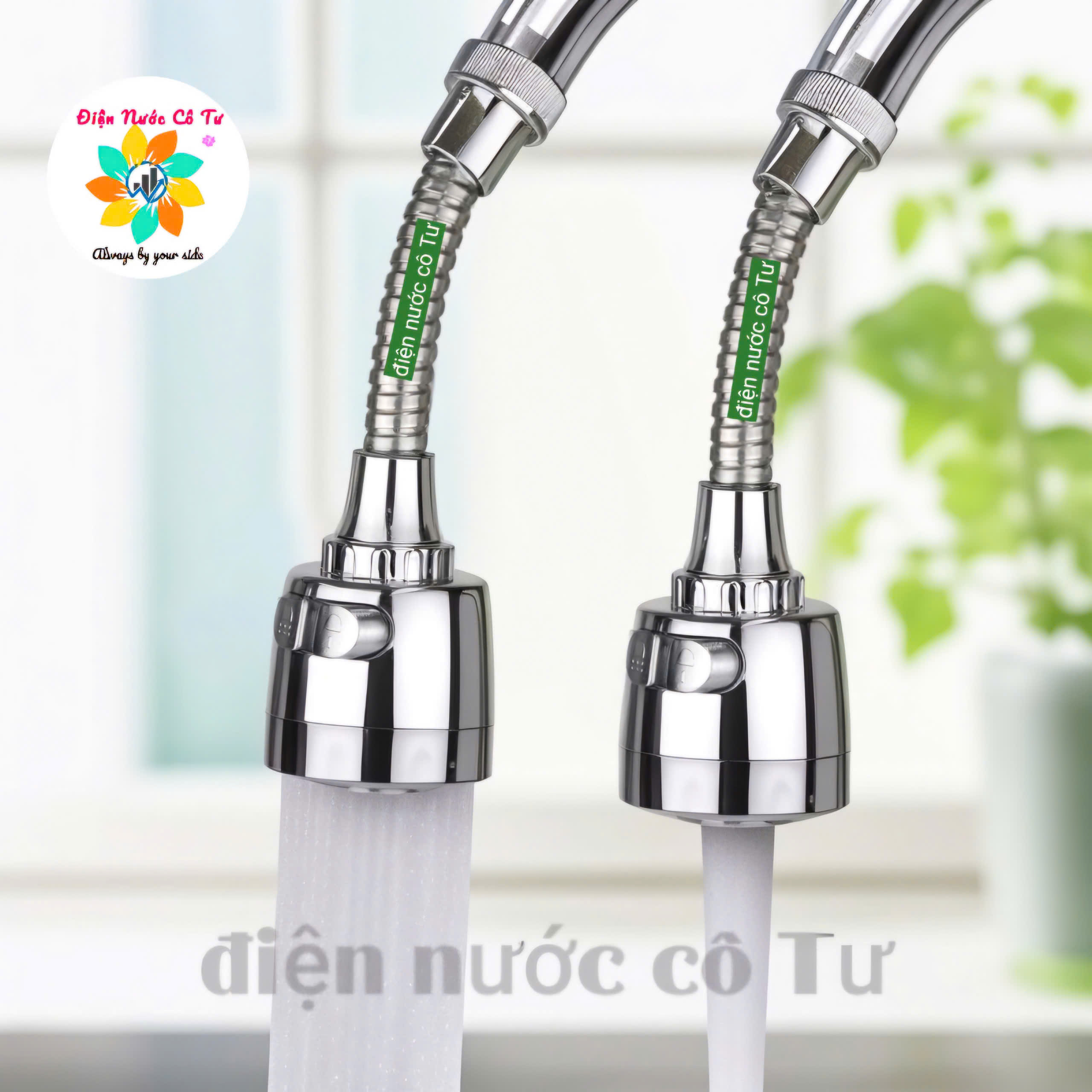 Đầu vòi nước rửa chén (cổ mềm hoặc cổ cứng) - đầu chén tăng áp cho vòi rửa chén