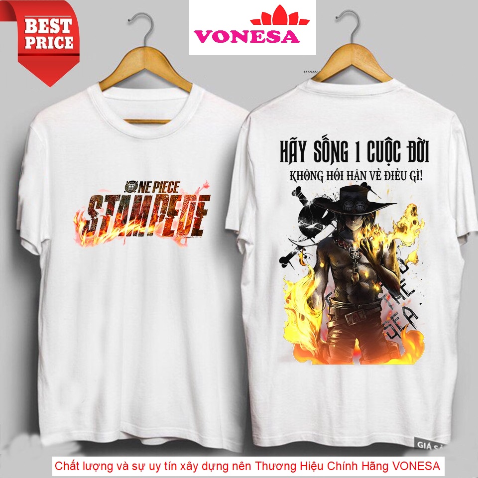 [HCM][SIÊU HOT] Áo Thun One Piece Hỏa Quyền Portgas D. Ace Cực Đẹp | Áo Phông Hải Tặc ACE Siêu Độc OP82 (Ảnh thật)