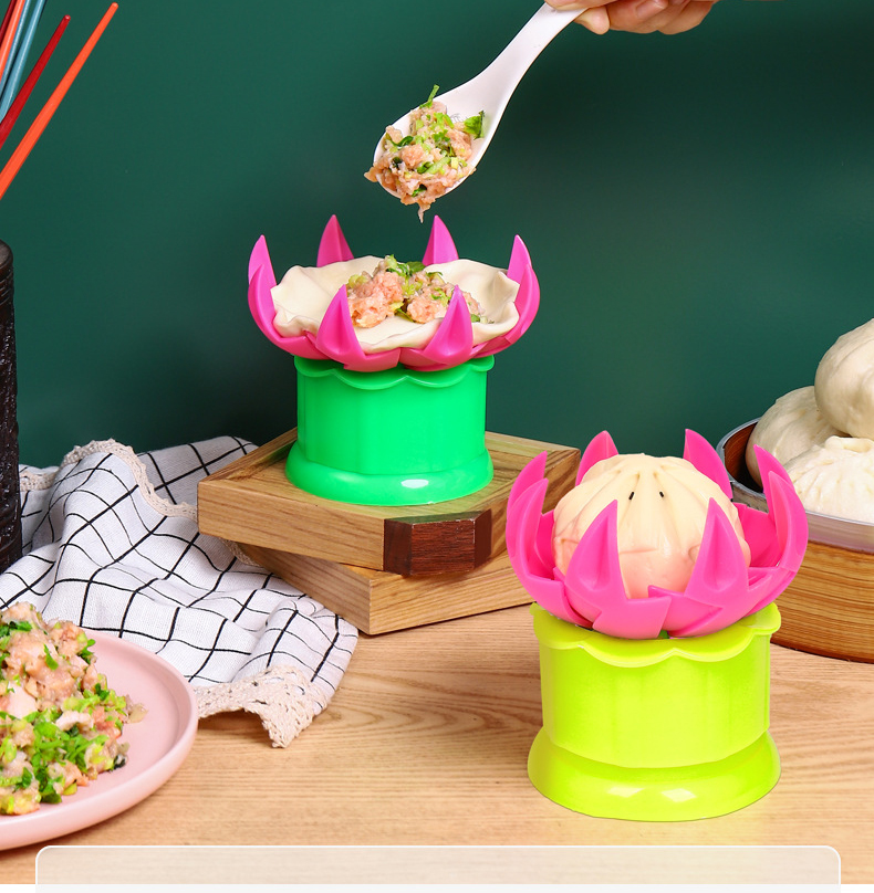 Khuôn làm bánh bao hình hoa sen loại lớn