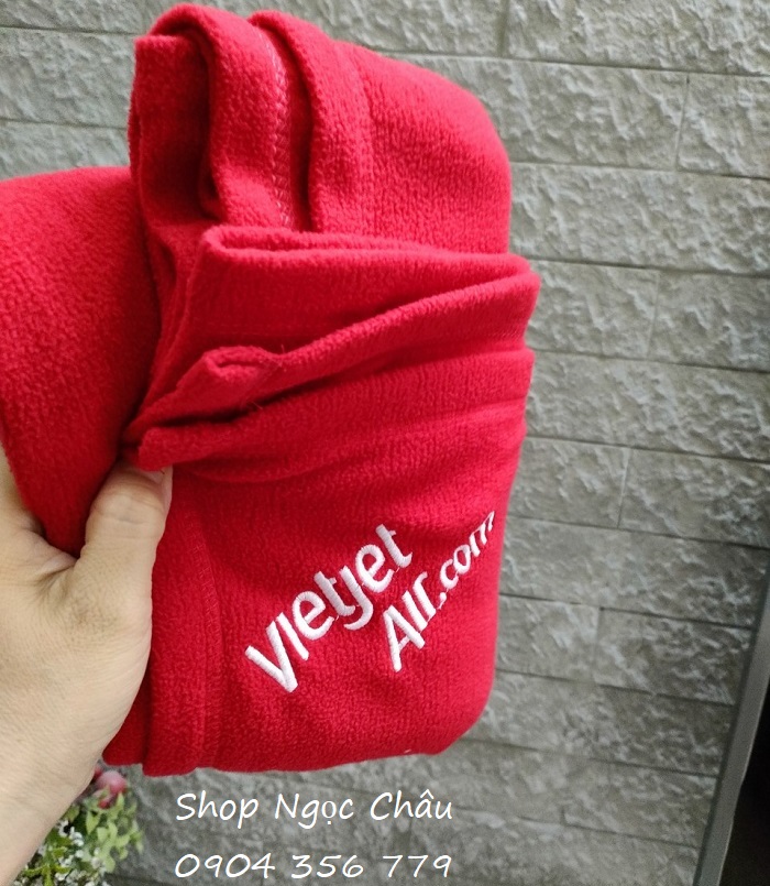 Chăn nỉ hàng không Vietjet (1*1m6)