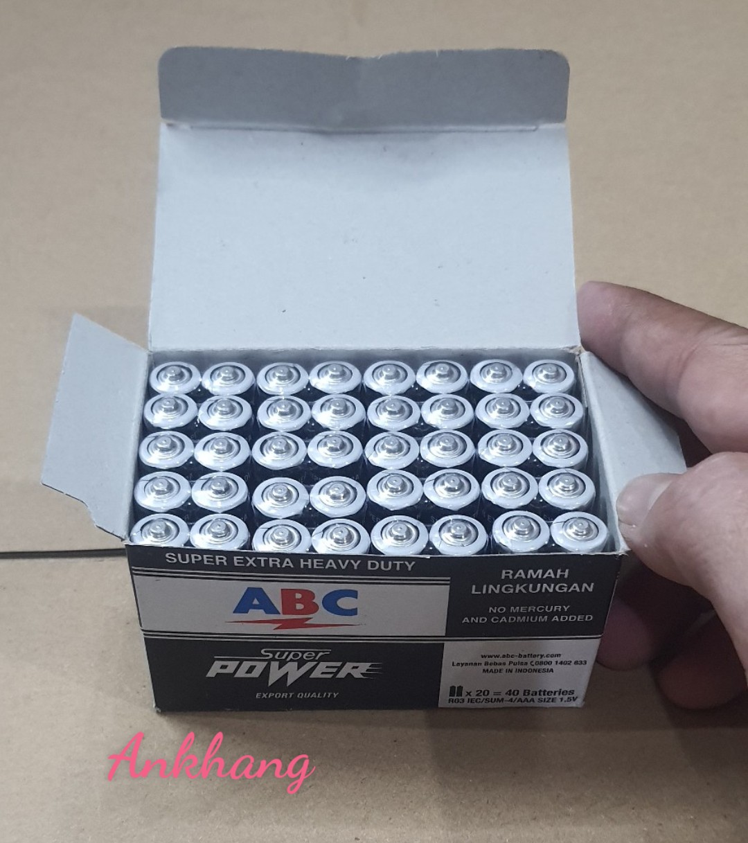 Pin đũa AAA 1.5V ABC Super Extra Heavy Duty - Nhập khẩu Indonesia