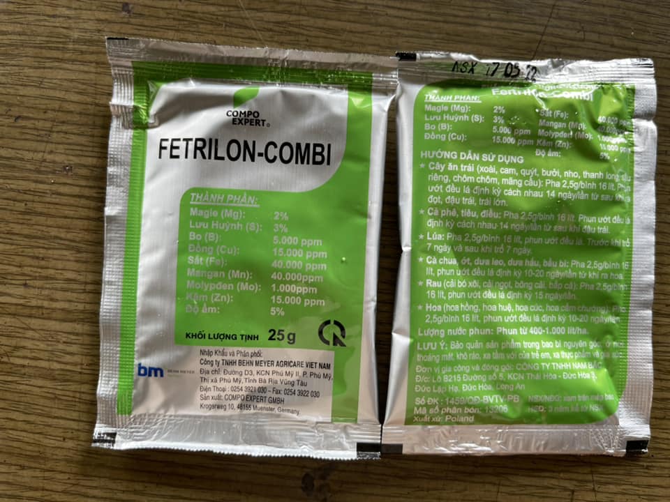 [Nhập khẩu Đức] Phân bón lá trung vi lượng FETRILON-COMBI 25g