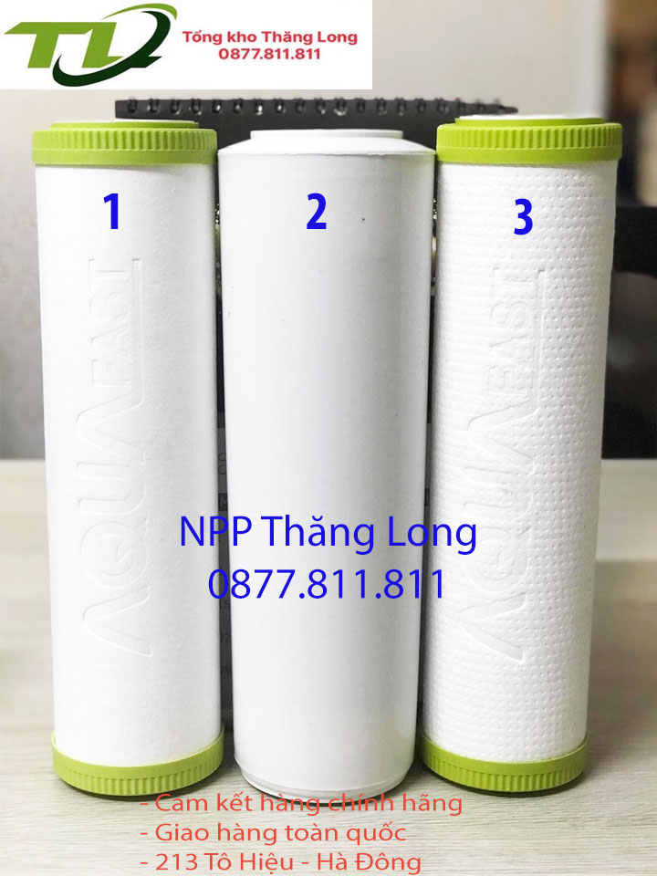 Bộ lõi lọc nước AQUA số 1-2-3 - Thay được cho tất cả các loại máy lọc Ro