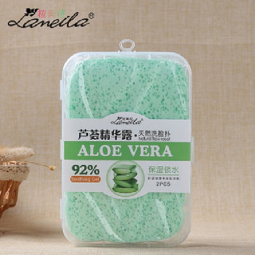[HCM]Combo 2 Bông Rửa Mặt Bọt Biển Lameila Nha Đam - kireicos