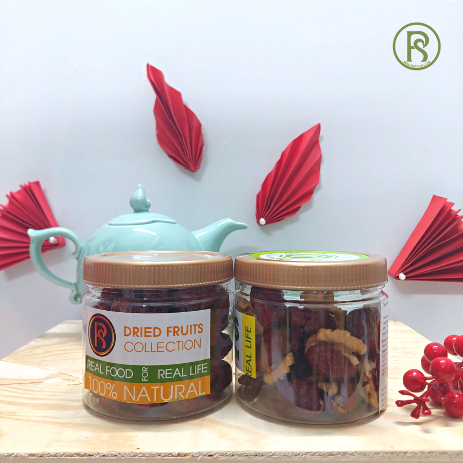 [QUÀ TẶNG] Hộp Quà Gỗ Crystla 5 Món Real Food (Tặng kèm bao lì xì)
