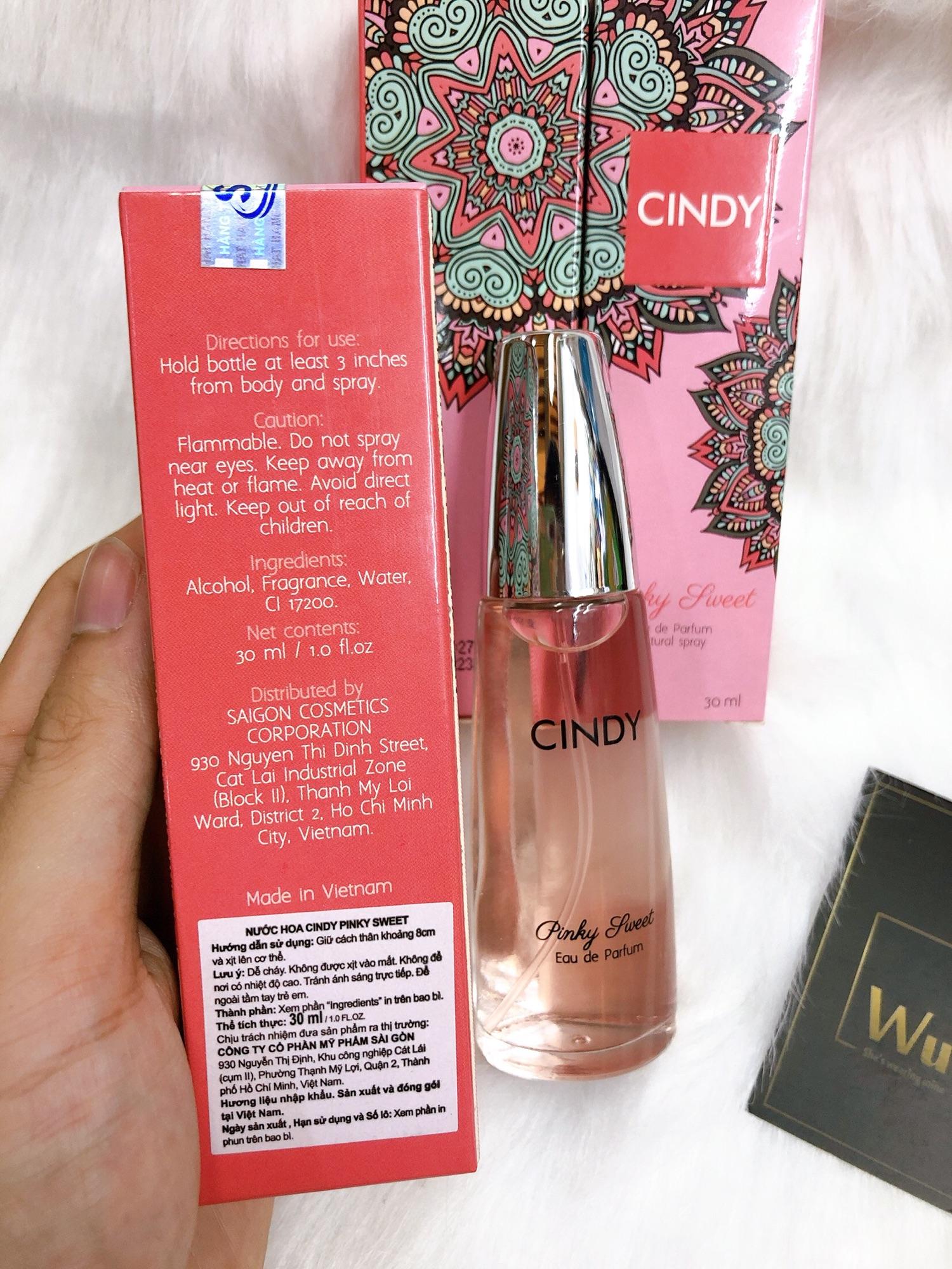 Nước hoa Cindy Pinky Sweet 30ml