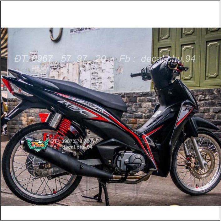 Tem rời Wawe RSX đỏ đen (H)