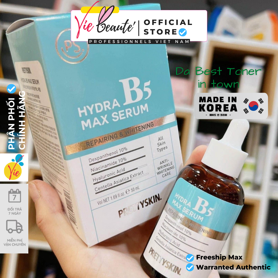 Tinh Chất Phục Hồi Dưỡng Trắng Hydra Max Serum B5 Prettyskin