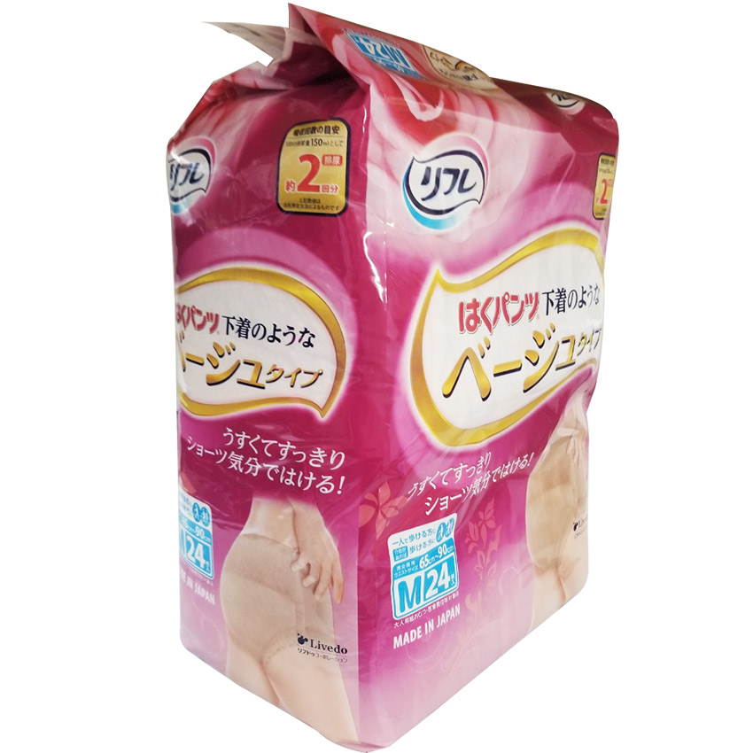 Tã quần người lớn Livedo Nhật Bản size M (24 miếng/ gói)