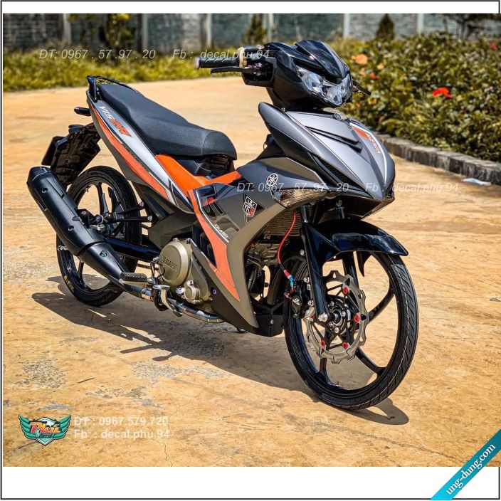 Tem rời Exciter 150 Y15ZR Cam đen Xám (X)