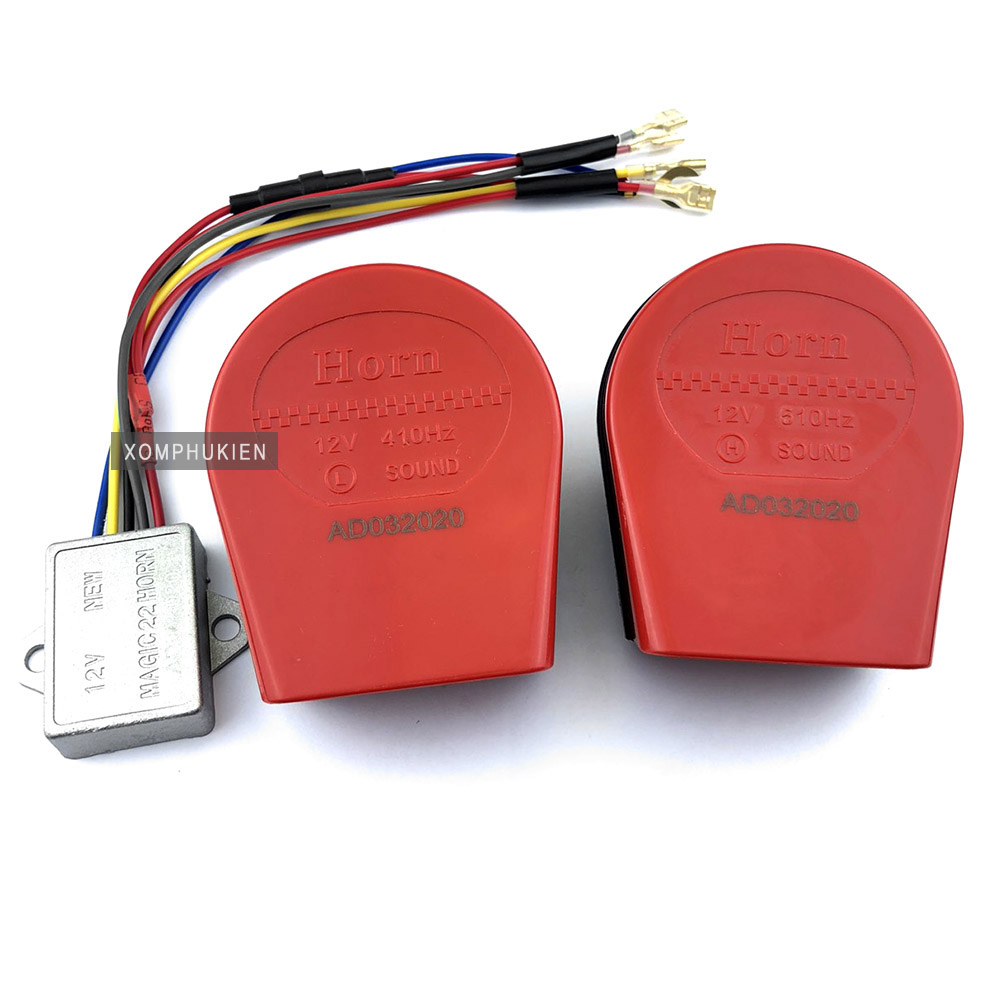 [HCM]Bộ 2 Còi Ngân Gắn Ô Tô Xe Máy [ Giá 1 Đôi ]