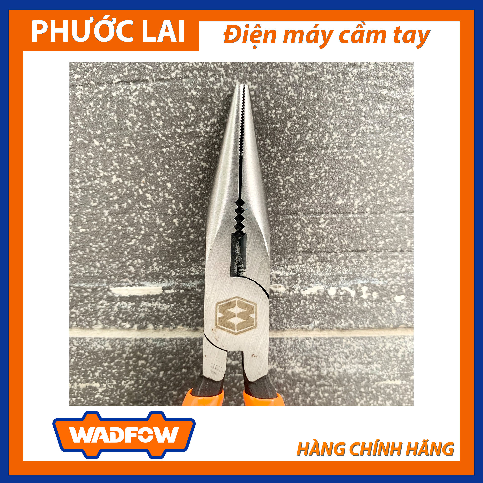 Kềm mũi dài 6"/160mm (Chính Hãng) WADFOW WPL2946 (Phước Lai PLC)
