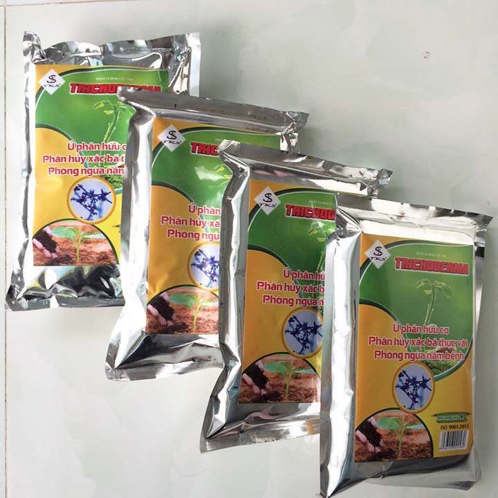 NẤM TRICHODERMA TKS: Đối Kháng Nấm Bệnh, Ủ Phân Hữu Cơ- Gói 1kg