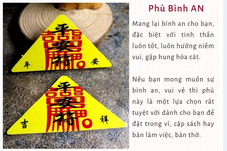 Linh phù bình an mang lại bình an hạnh phúc - Đã chú