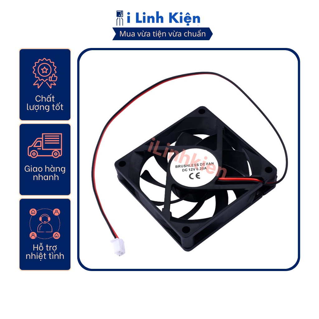 Quạt tản nhiệt 24V đầy đủ các kích thước