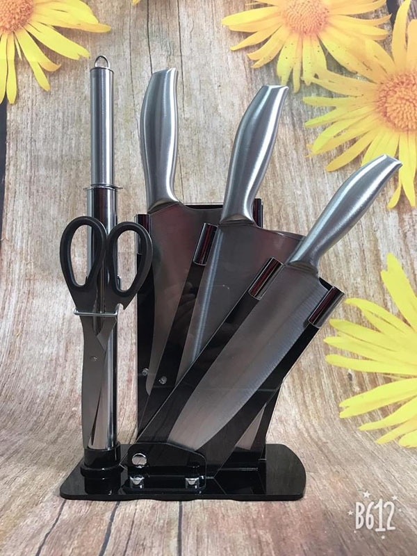 BÁO GIÁ Dao Làm Bếp Siêu Bén | Shopee Lazada Sendo Tiki mới nhất 56 Bộ Dao Làm Bếp Nhật Bản 6 Món Siêu Sắc Bén Kèm Đế Dao Với Chất Liệu Hợp Kim Inox Nguyên Khối Không Gỉ Cao Cấp