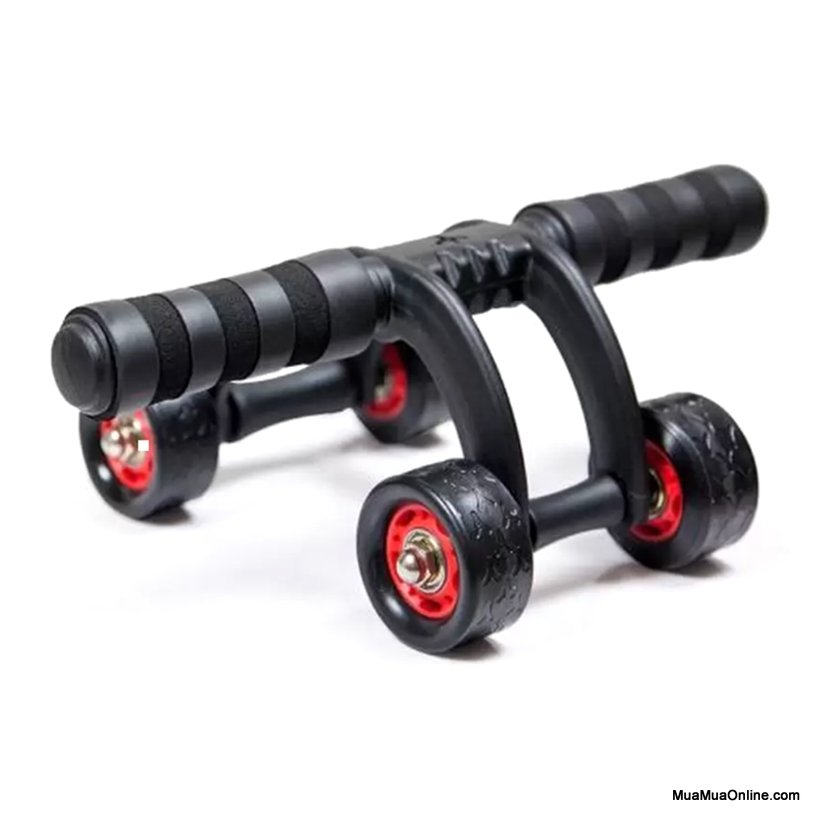 Dụng cụ lăn tập cơ bụng ab roller 4 bánh tiện dụng