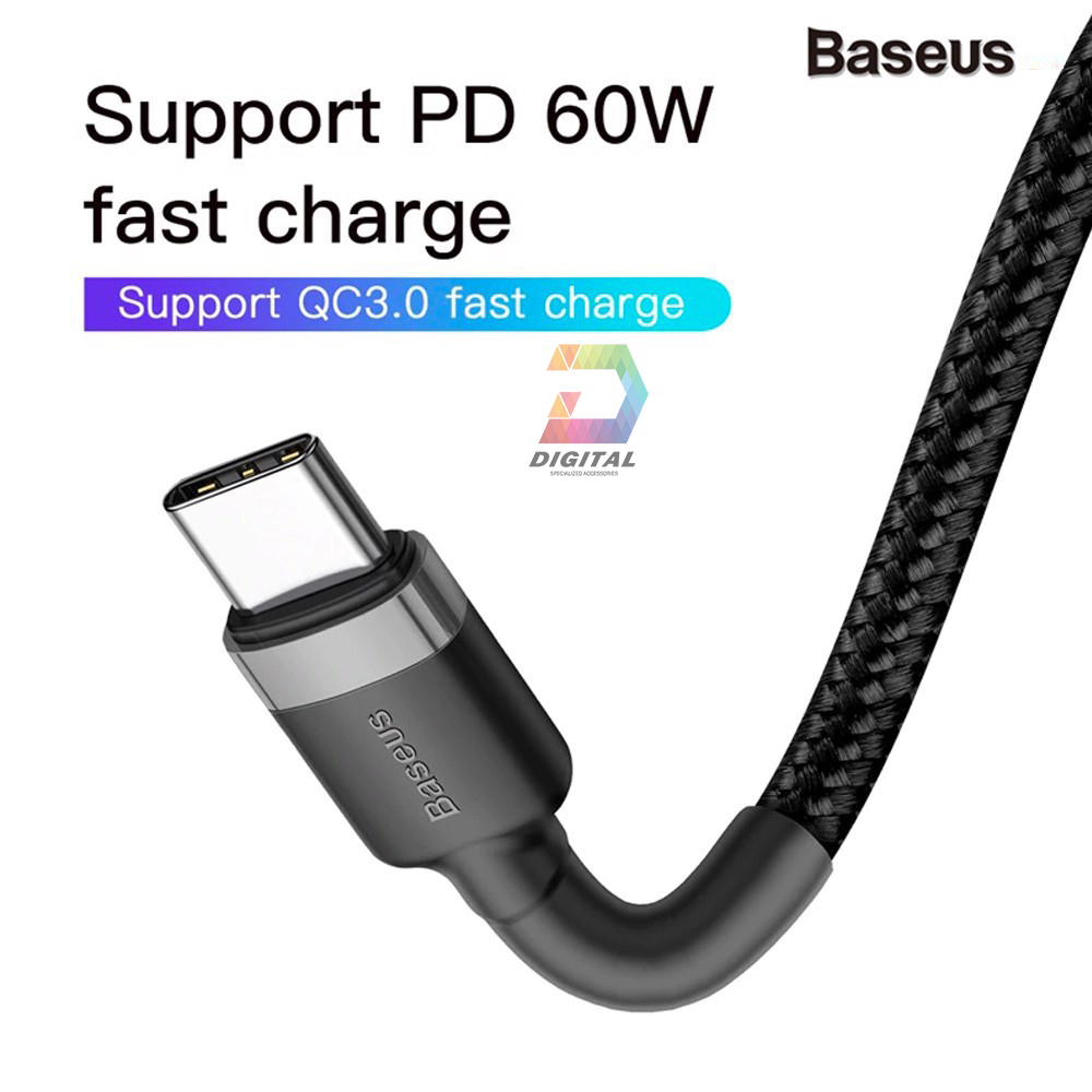 Cáp Sạc Nhanh Baseus Cafule Dài 2 Mét Chính Hãng ( iPhone, Type C, Micro )