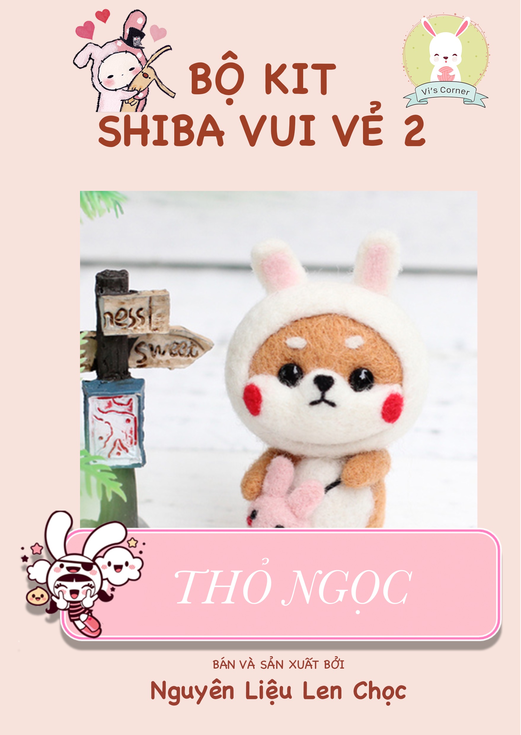Len chọc -Shiba vui vẻ 2 - Thỏ ngọc