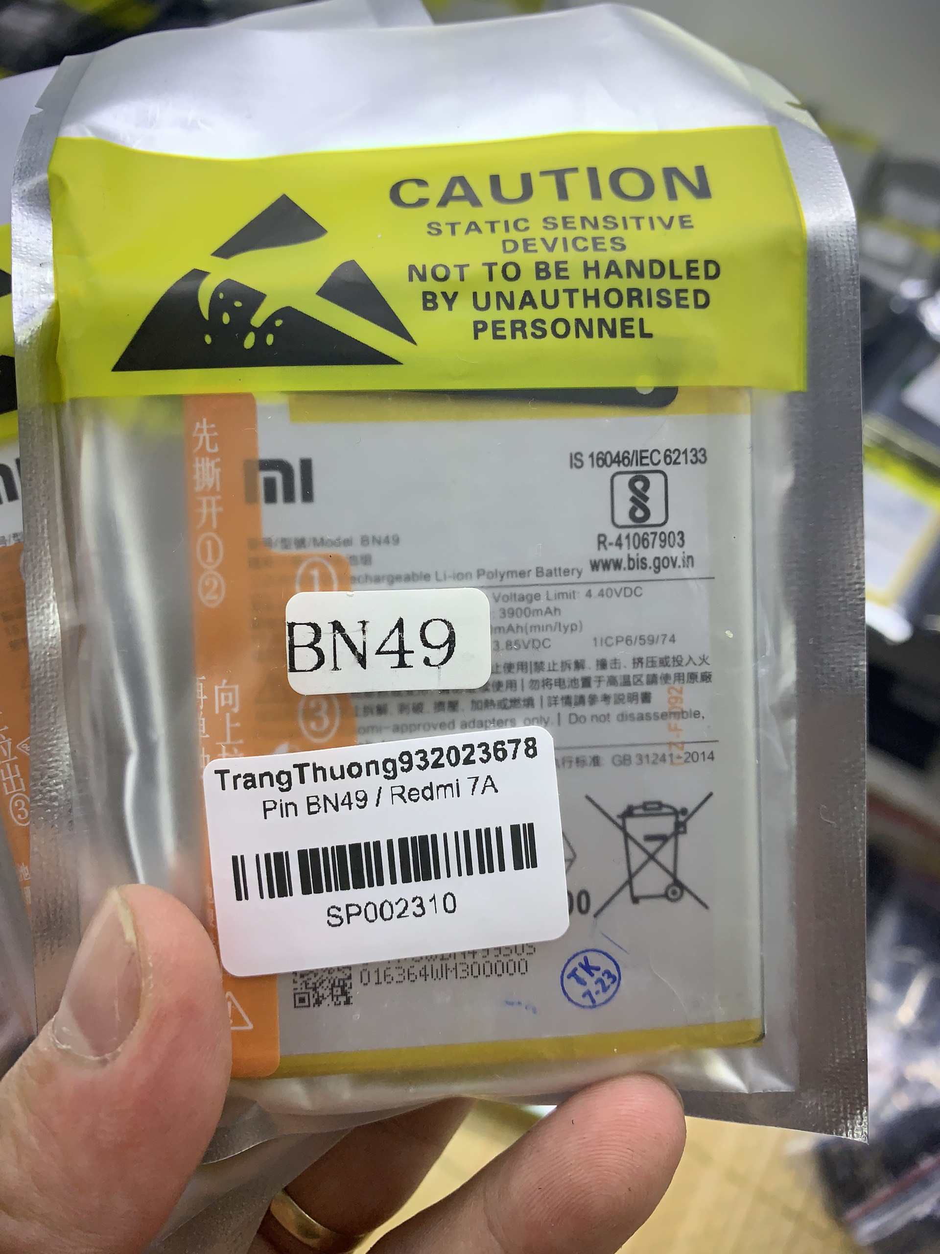 Pin zin xiaomi bn49 / redmi 7a