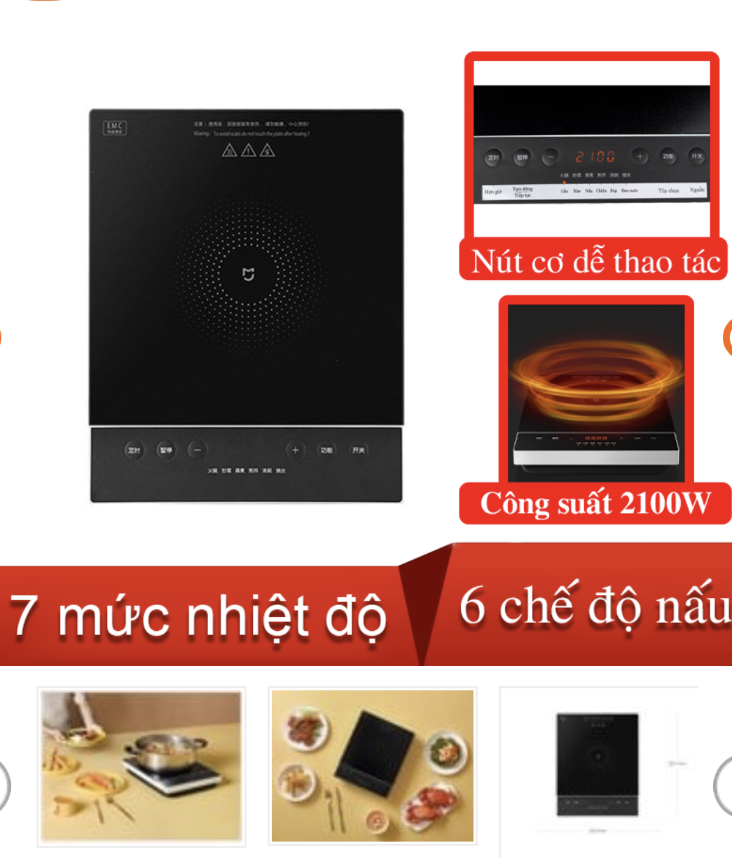Bếp từ thông minh Xiaomi C1 - New 2021