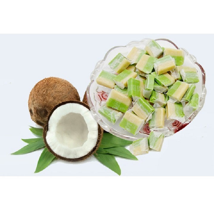 Kẹo dừa lá dứa sầu riêng hiệu Thanh Long (300g)