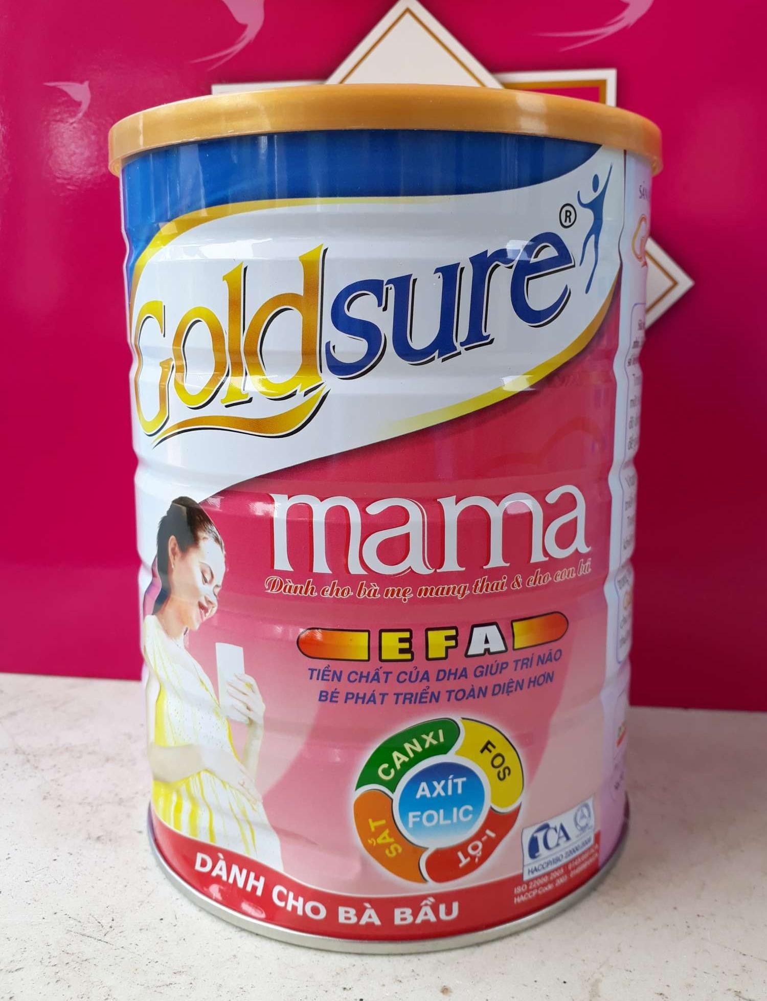 SỮA DÀNH CHO BÀ BẦU GOLDSURE LON 900G